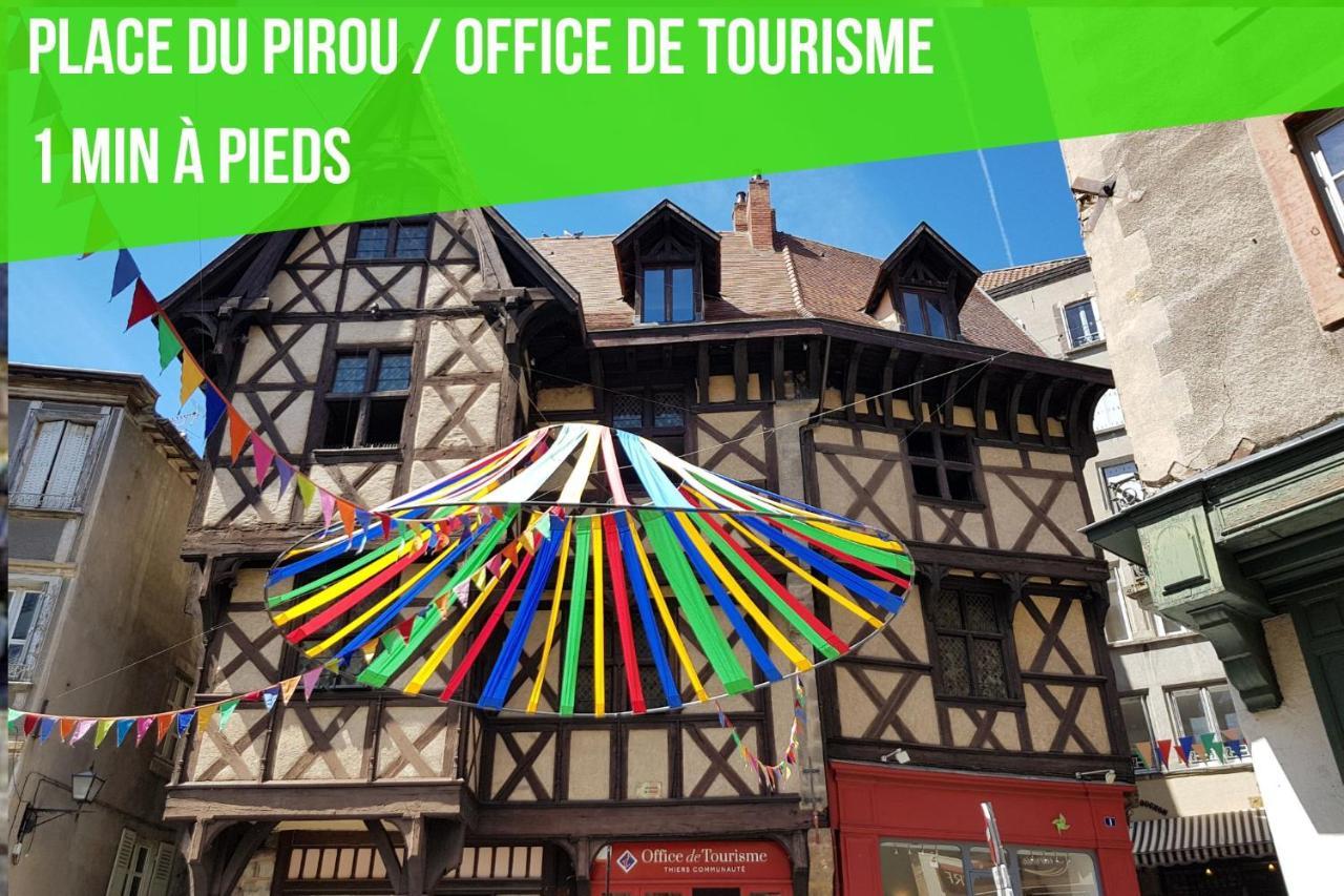 Le Double Pirou # 2 Appartements # Halte Auvergne Thiers Esterno foto